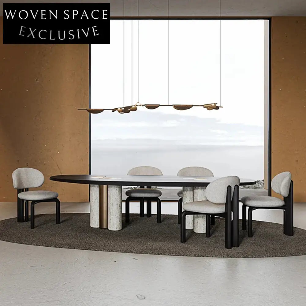 Elegant Nordic Fabric Dining Chair with Solid Wood Frame for Modern Homes