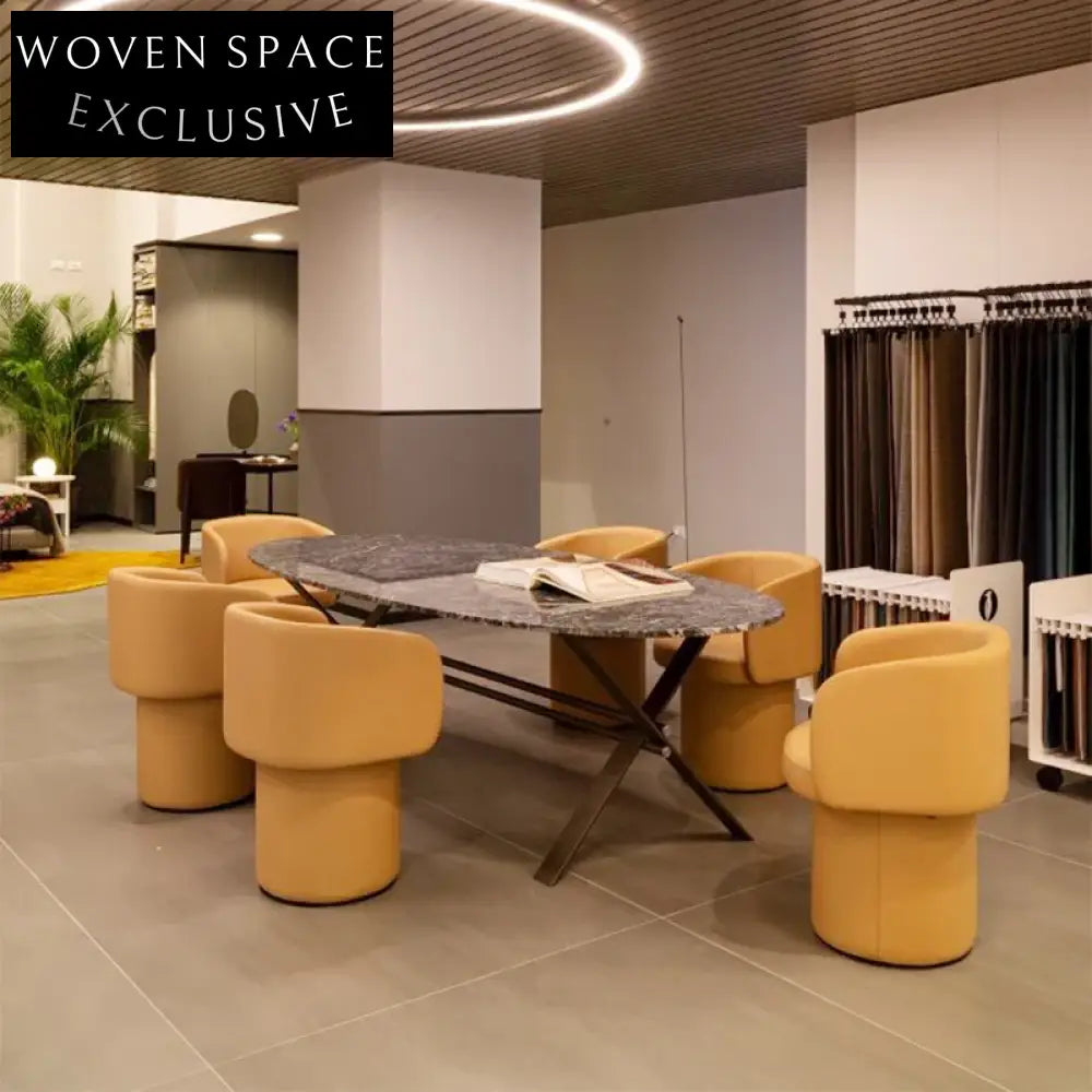 Elegant Nordic Fabric Upholstered Solid Wood Frame Modern Dining Chair