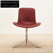 Elegant Nordic Faux Leather Dining Chair with Stainless Steel Base for Modern Homes