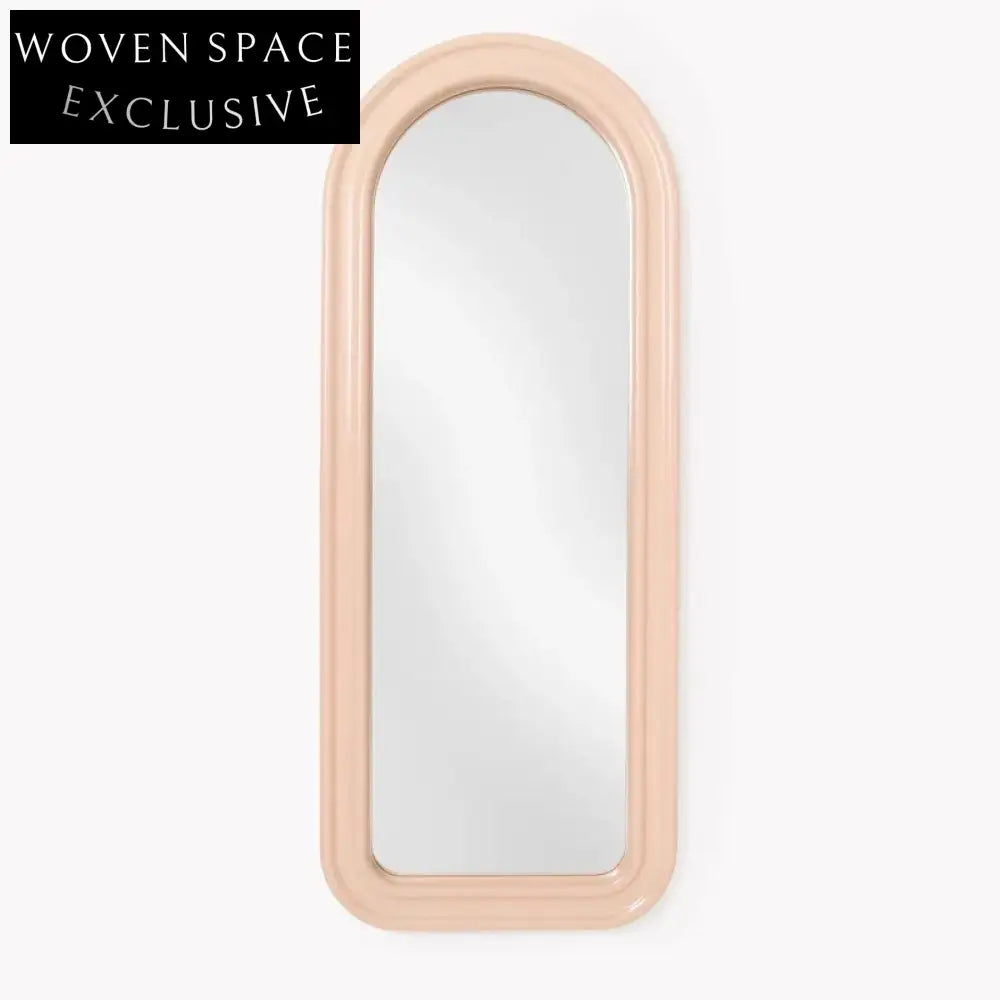 Elegant Nordic Full Body Floor Mirror – Modern Wood Frame Dressing Mirror