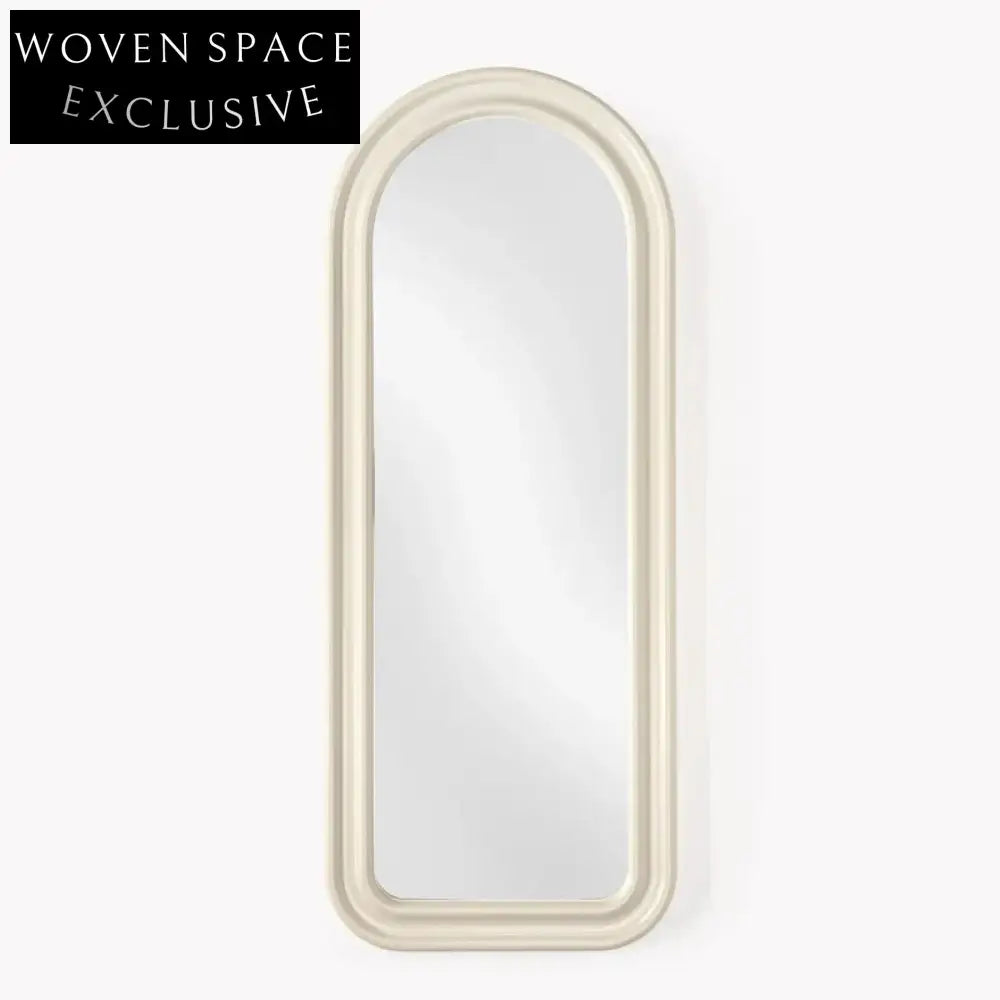 Elegant Nordic Full Body Floor Mirror – Modern Wood Frame Dressing Mirror
