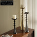 Elegant Nordic Gold Metal Candle Holder Stand for Wedding Dinner Home Decor
