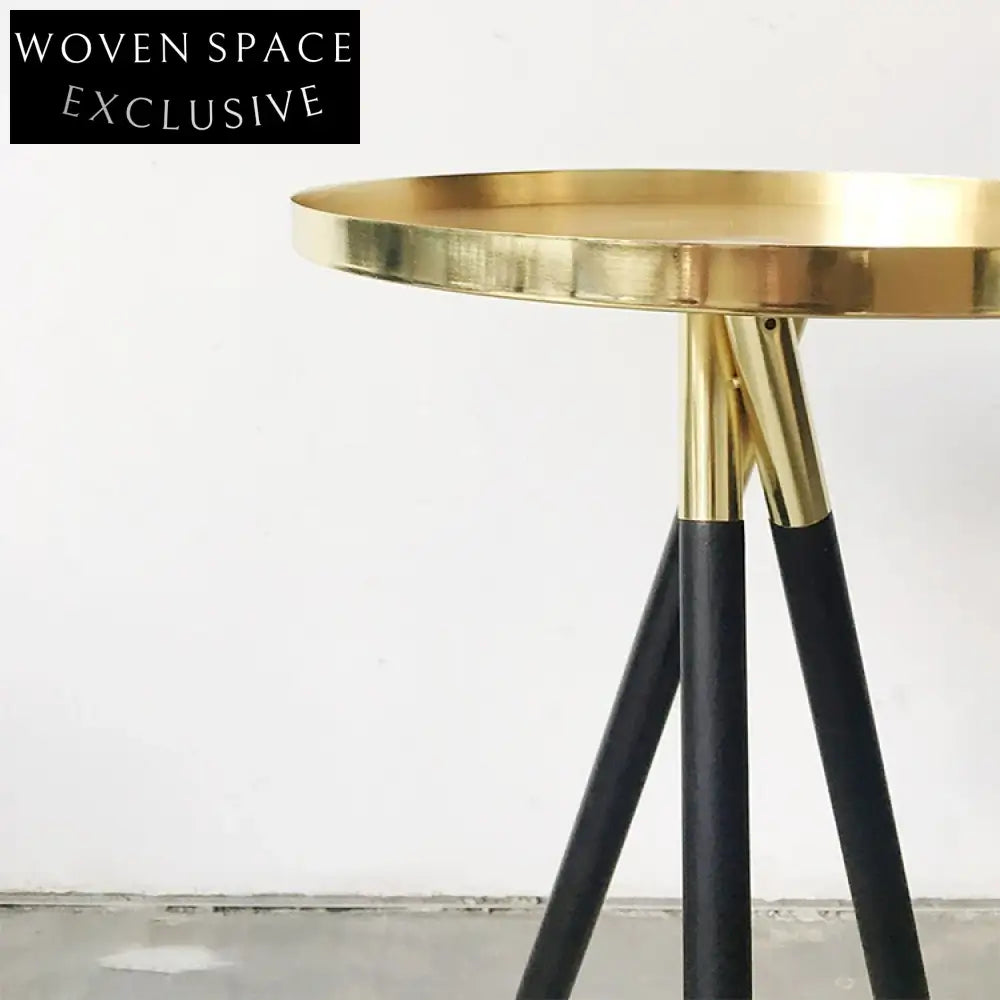 Elegant Nordic Gold Round Metal Side Table for Sofa & Bedroom
