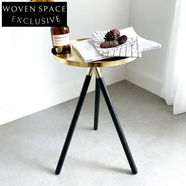 Elegant Nordic Gold Round Metal Side Table for Sofa & Bedroom