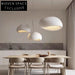 Elegant Nordic LED Ceiling Pendant Light, Modern Gray Cover Chandelier, Decorative