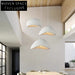 Elegant Nordic LED Ceiling Pendant Light, Modern Gray Cover Chandelier, Decorative