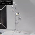 Elegant Nordic LED Glass Standing Lamp for Modern Living Room Decor