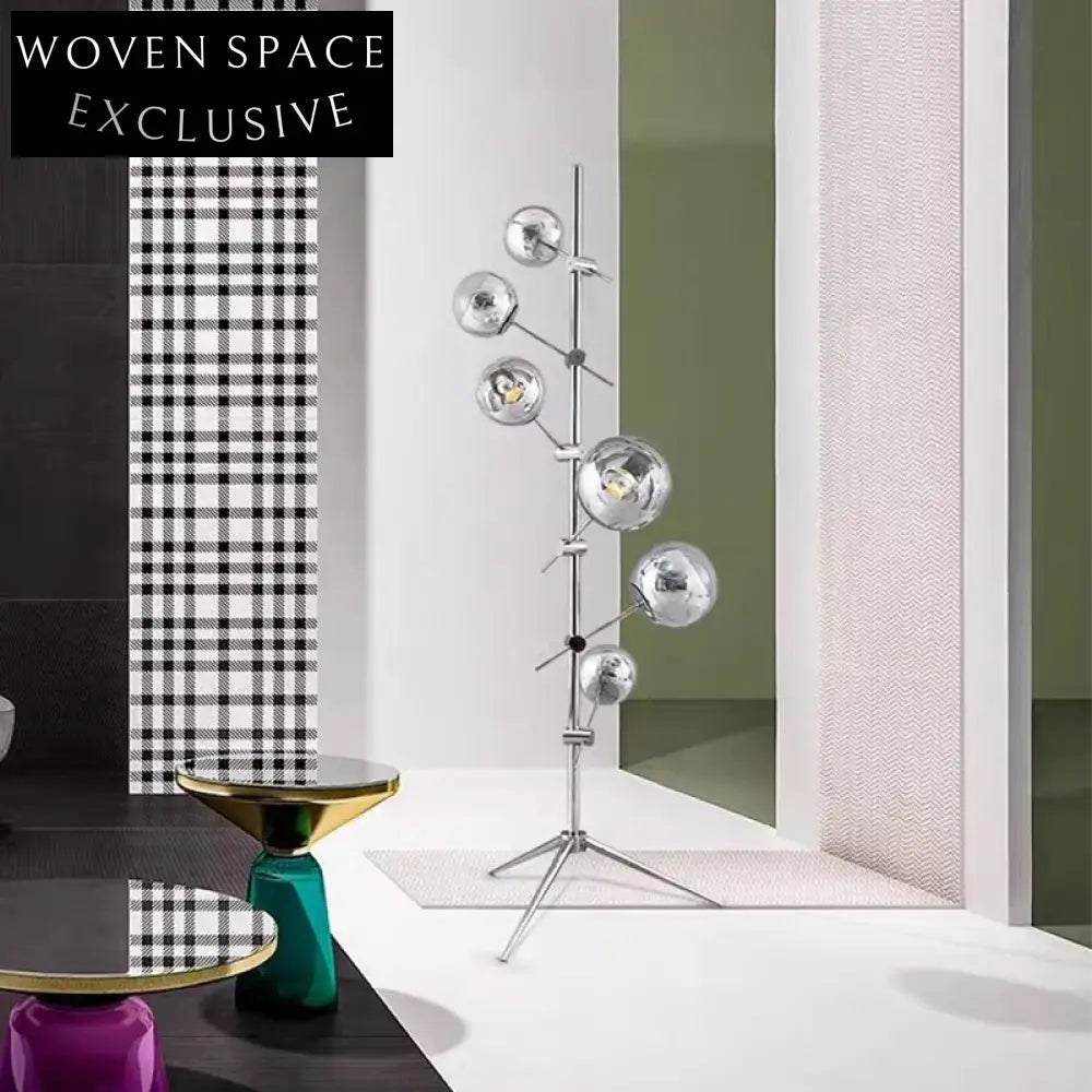 Elegant Nordic LED Glass Standing Lamp for Modern Living Room Decor