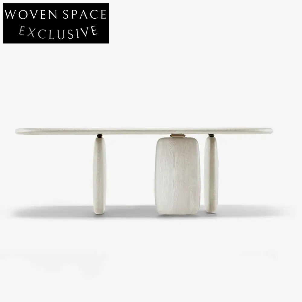 Elegant Nordic Light Luxury Plywood Solid Wood Modern Dining Kitchen Table