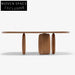Elegant Nordic Light Luxury Plywood Solid Wood Modern Dining Kitchen Table
