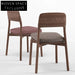 Elegant Nordic Linen Upholstered Dining Chair with Solid Wood Frame for Home