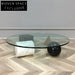 Elegant Nordic Marble & Glass Living Room Sofa Side Coffee Table