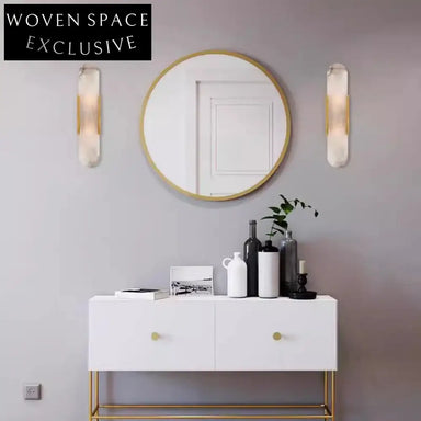 Elegant Nordic Marble Iron Wall Sconce Modern Home Lighting Fixture