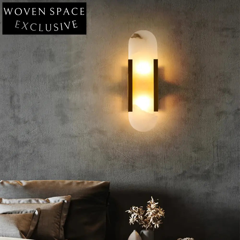 Elegant Nordic Marble Iron Wall Sconce Modern Home Lighting Fixture