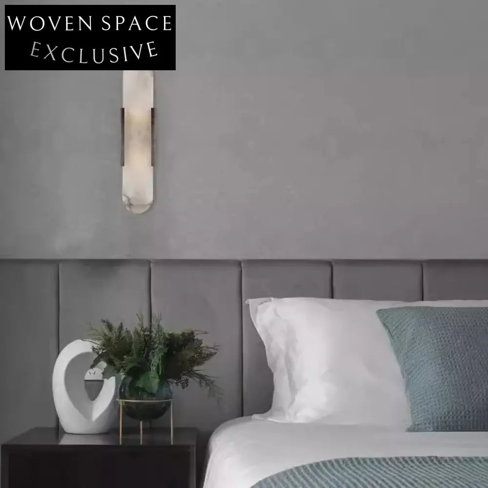 Elegant Nordic Marble Iron Wall Sconce Modern Home Lighting Fixture