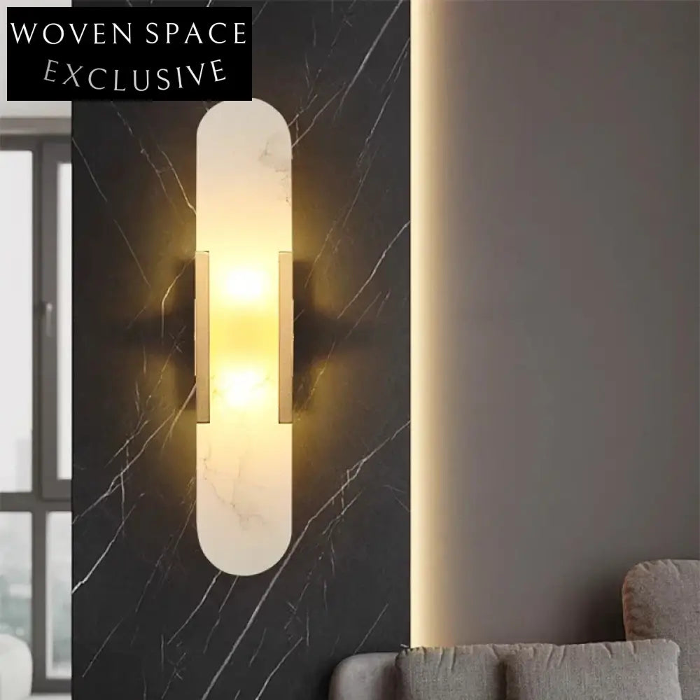 Elegant Nordic Marble Iron Wall Sconce Modern Home Lighting Fixture