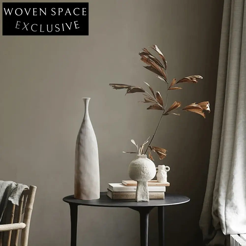 Elegant Nordic Matte Ceramic Flower Vase for Modern Home Decor Accents