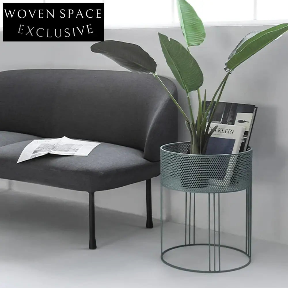 Elegant Nordic Metal Flower Shelf Display Stand for Living Room