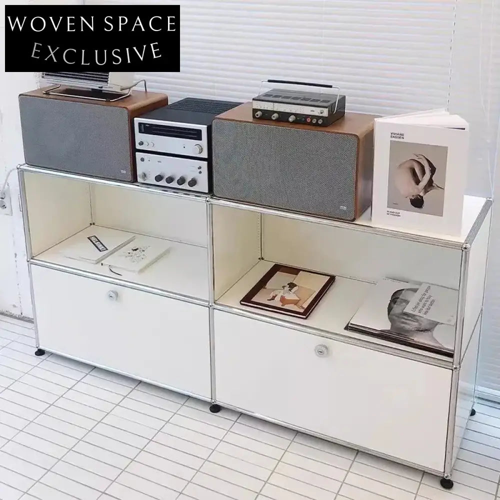 Elegant Nordic Metal Living Room Sideboard, Kitchen Storage Console Cabinet