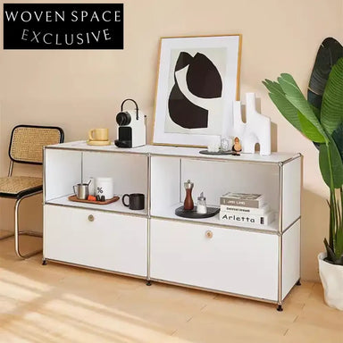 Elegant Nordic Metal Living Room Sideboard, Kitchen Storage Console Cabinet