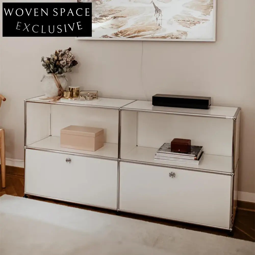 Elegant Nordic Metal Living Room Sideboard, Kitchen Storage Console Cabinet