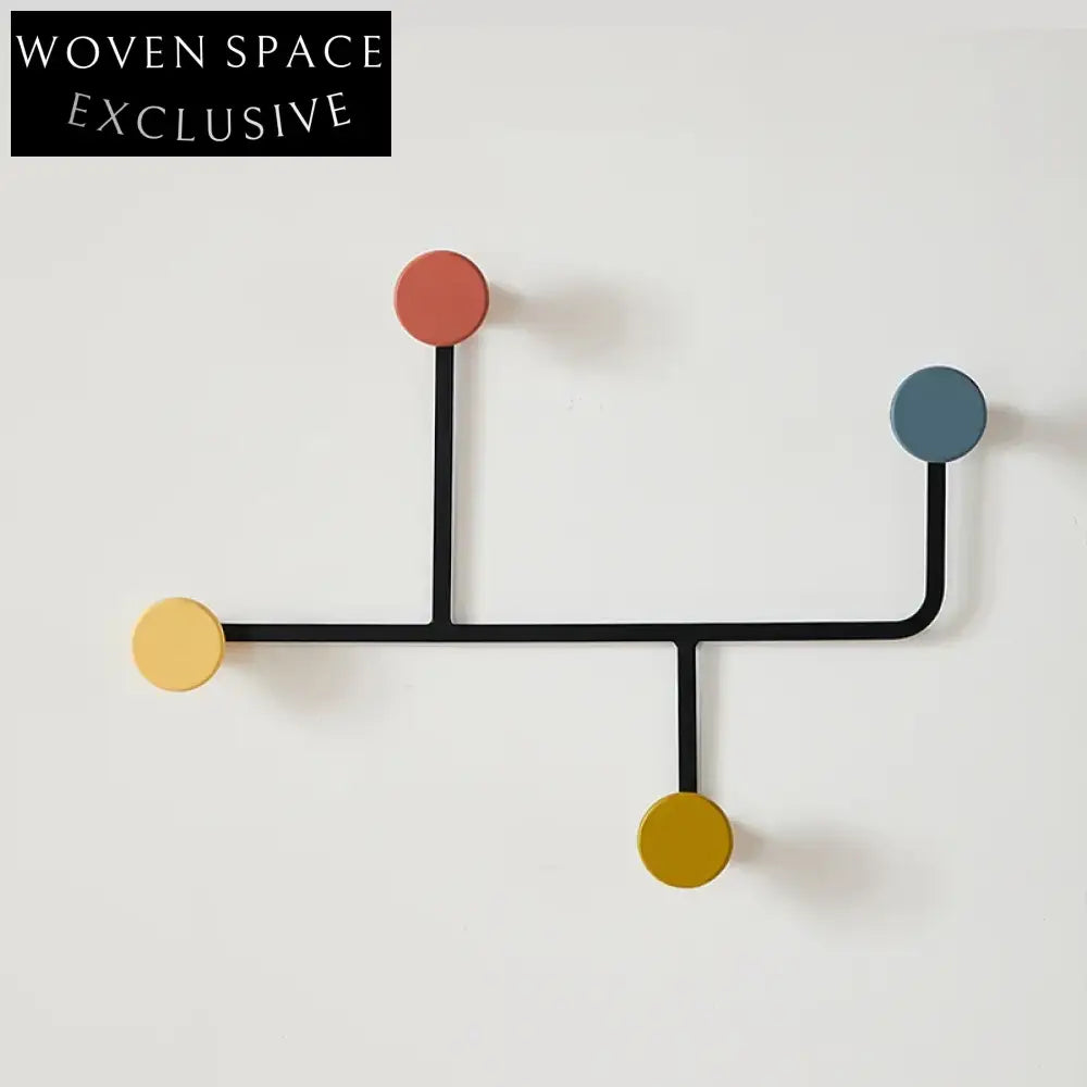 Elegant Nordic Metal Wood Wall Hooks for Clothes & Modern Home Decor