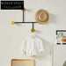 Elegant Nordic Metal Wood Wall Hooks for Clothes & Modern Home Decor