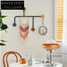 Elegant Nordic Metal Wood Wall Hooks for Clothes & Modern Home Decor
