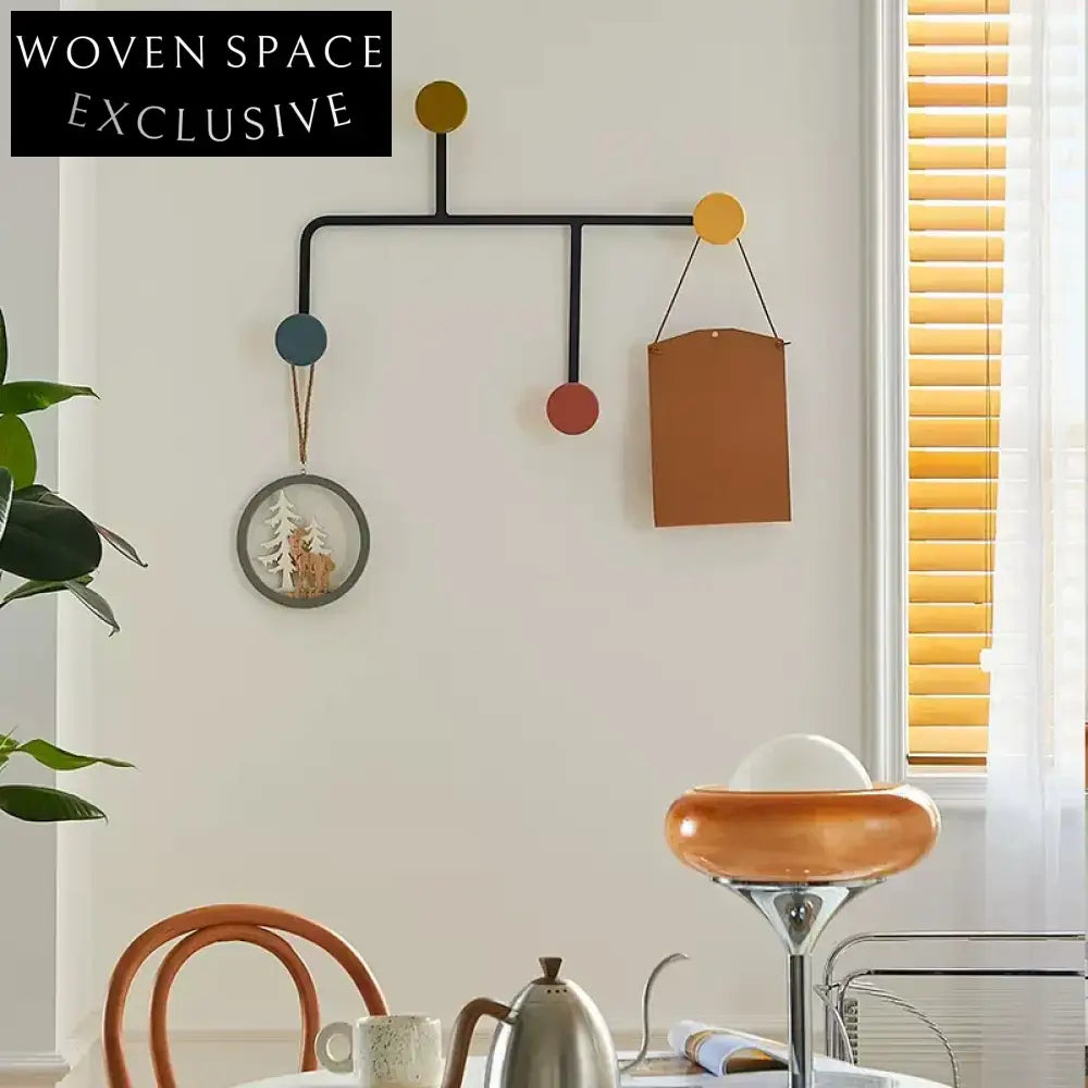 Elegant Nordic Metal Wood Wall Hooks for Clothes & Modern Home Decor
