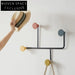 Elegant Nordic Metal Wood Wall Hooks for Clothes & Modern Home Decor