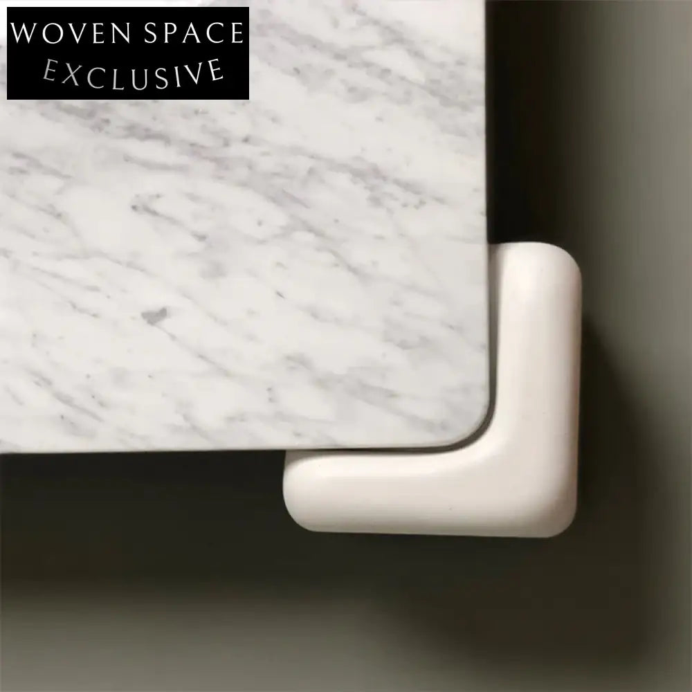 Elegant Nordic Minimalist Natural Marble Top Round Fiberglass Coffee Table for Living Room