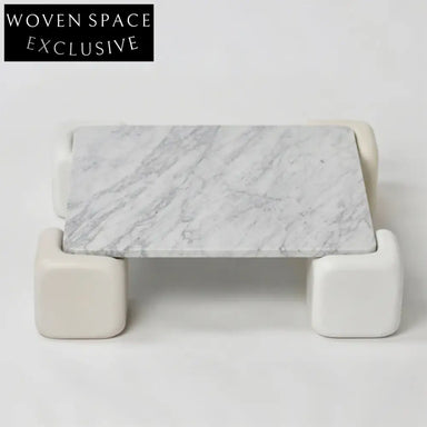 Elegant Nordic Minimalist Natural Marble Top Round Fiberglass Coffee Table for Living Room