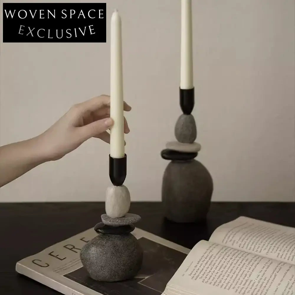 Elegant Nordic Minimalist Resin Home Decor Candle Holder Stand