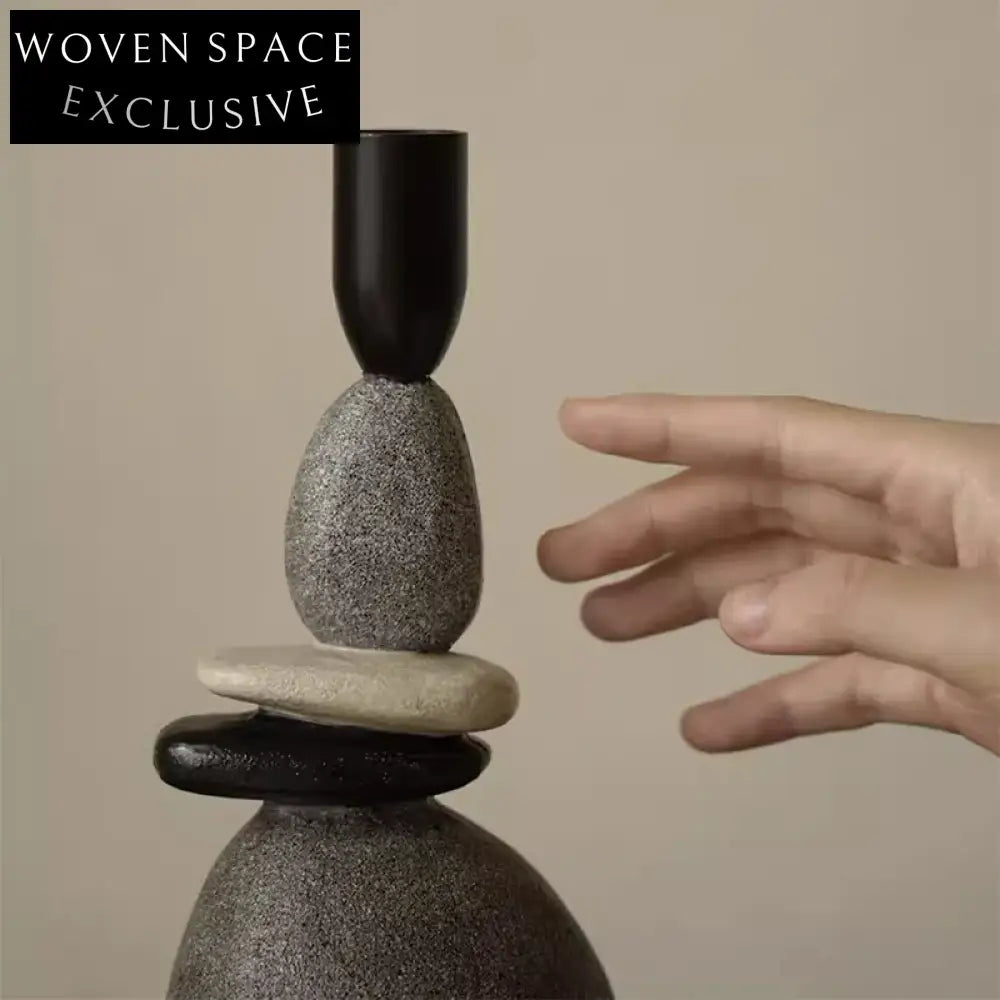 Elegant Nordic Minimalist Resin Home Decor Candle Holder Stand