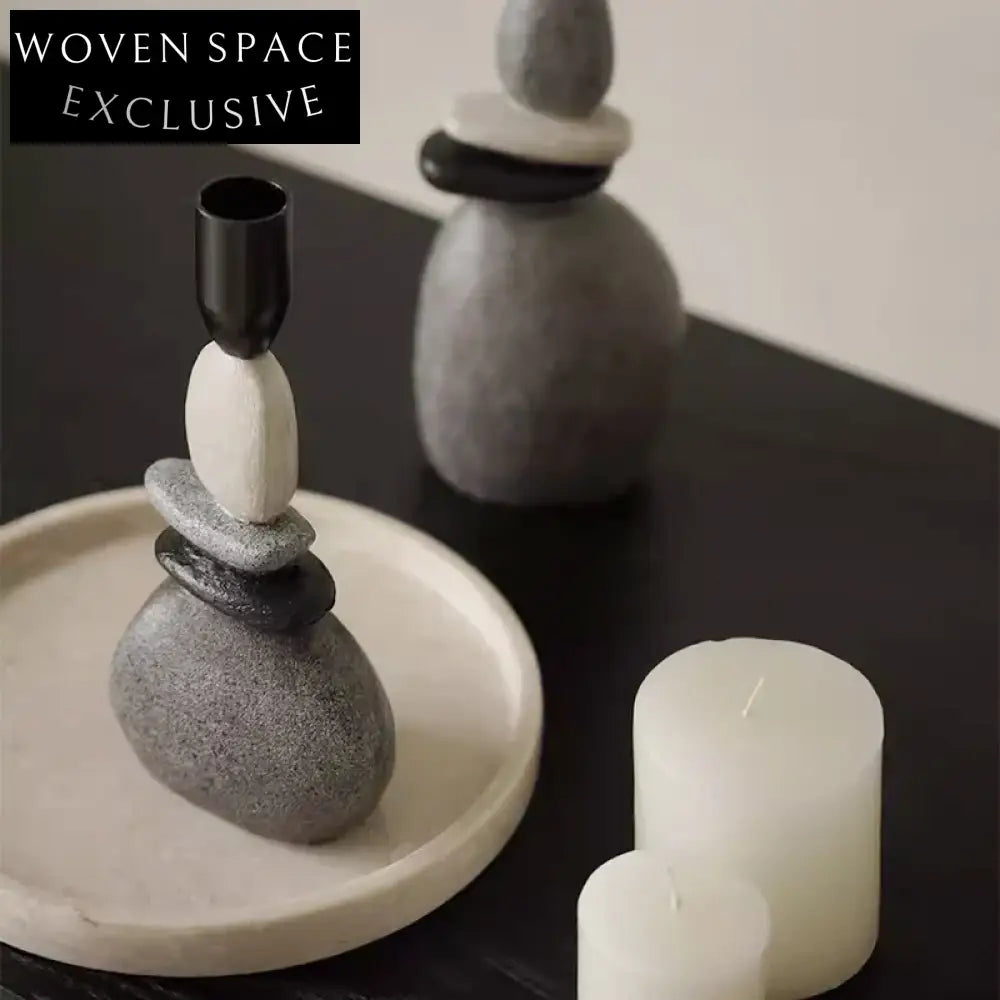 Elegant Nordic Minimalist Resin Home Decor Candle Holder Stand
