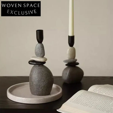 Elegant Nordic Minimalist Resin Home Decor Candle Holder Stand