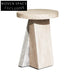 Elegant Nordic Minimalist Travertine Marble Stone Round Coffee & End Table