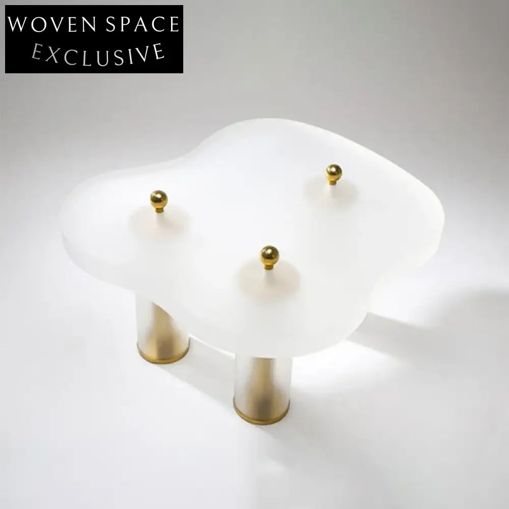 Elegant Nordic Modern Clear Acrylic Transparent Plastic Living Room Coffee Table