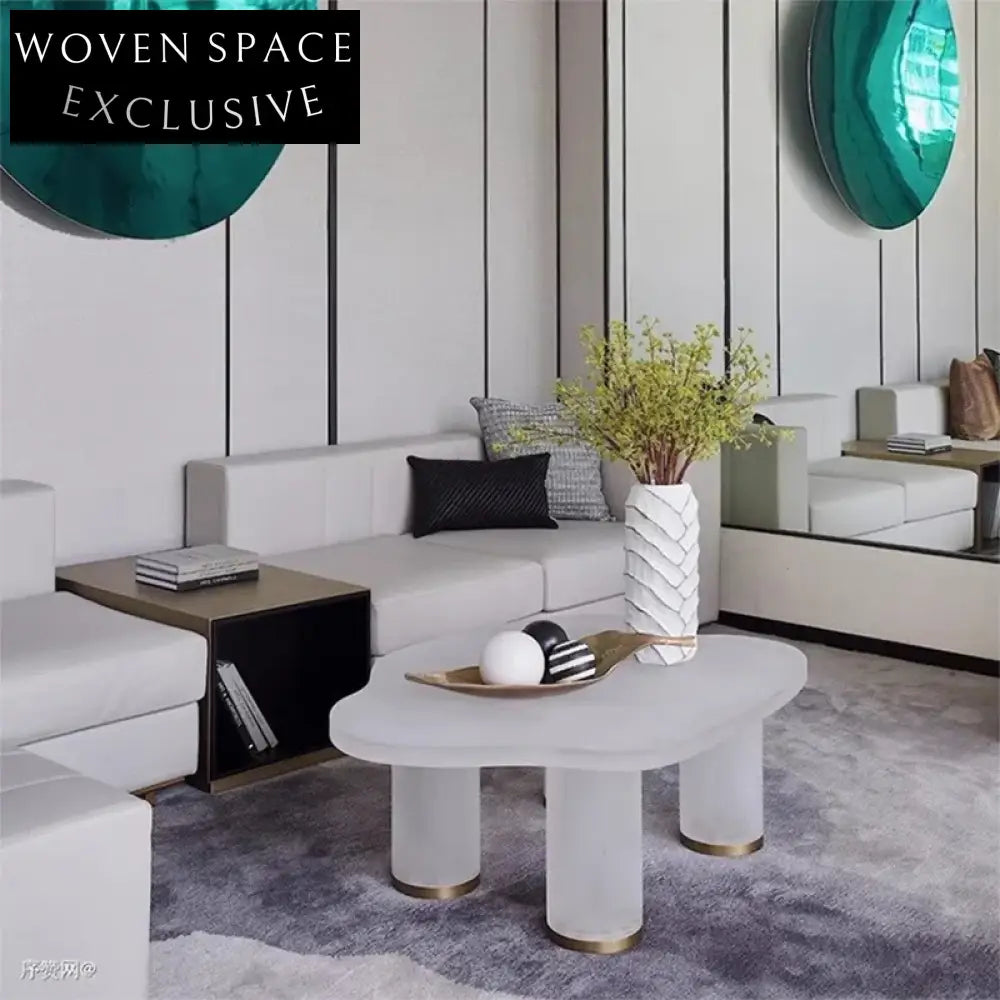 Elegant Nordic Modern Clear Acrylic Transparent Plastic Living Room Coffee Table