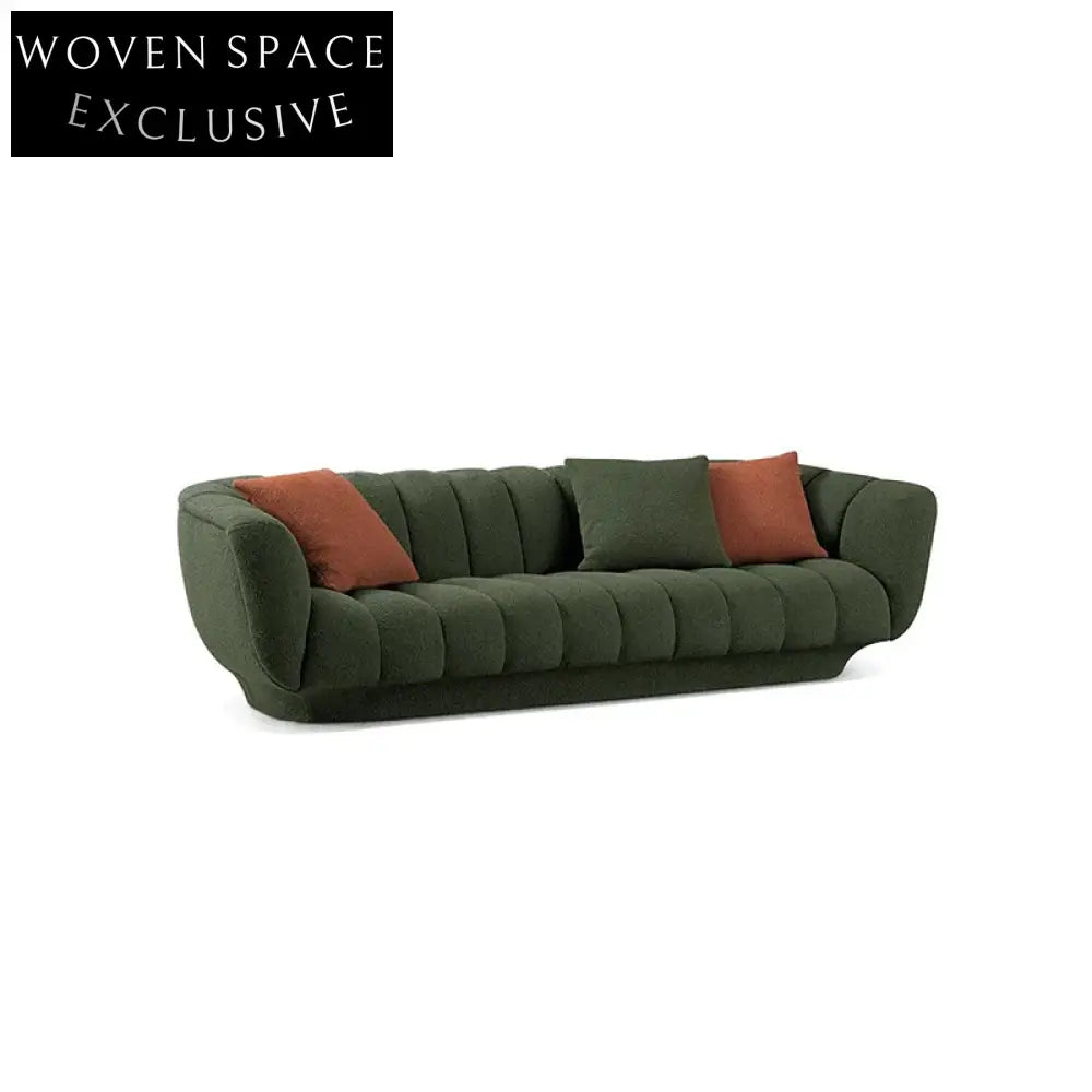 Elegant Nordic Modern Lamb Wool Fabric Living Room Couch