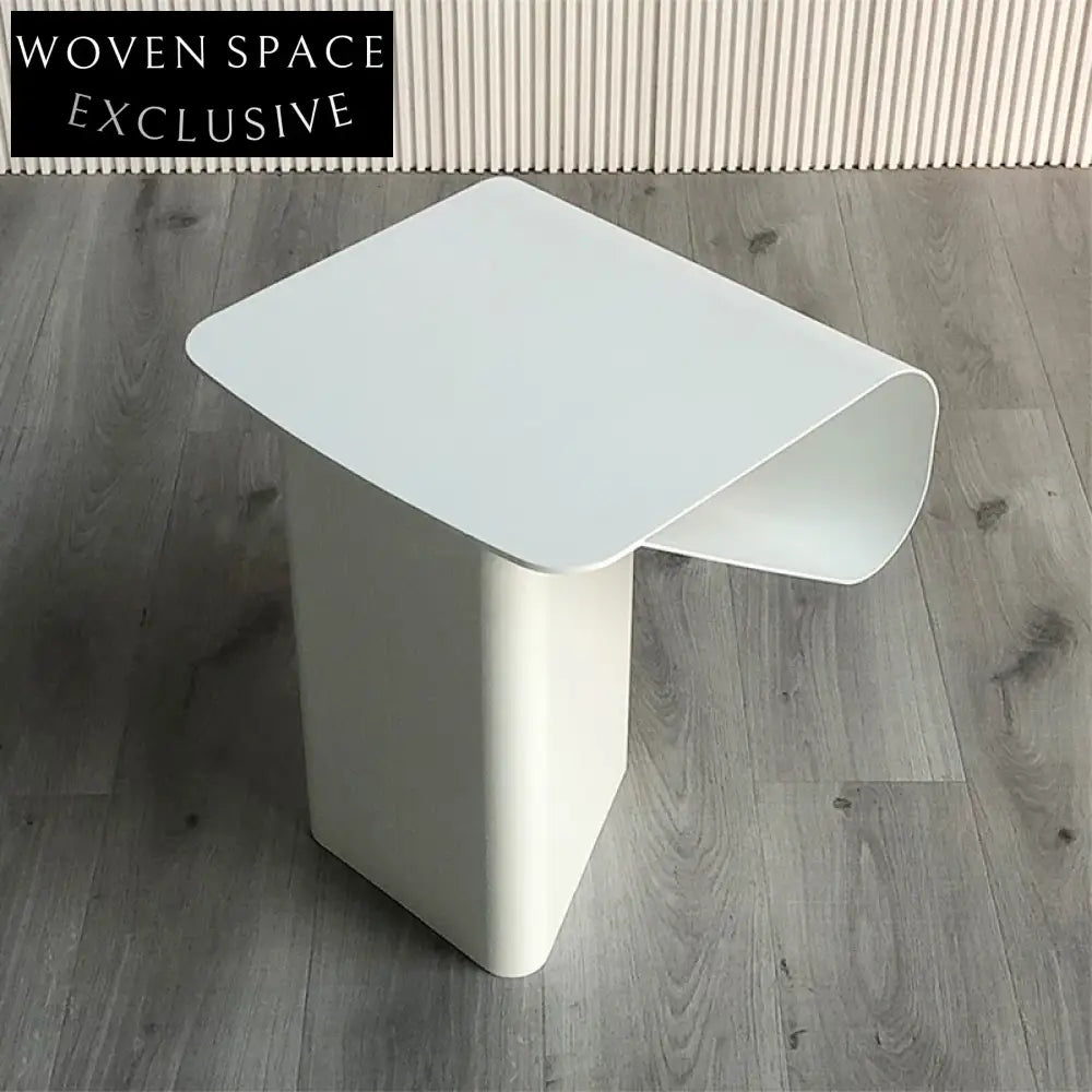 Elegant Nordic Modern Stainless Steel Accent Side Table for Living Room Decor