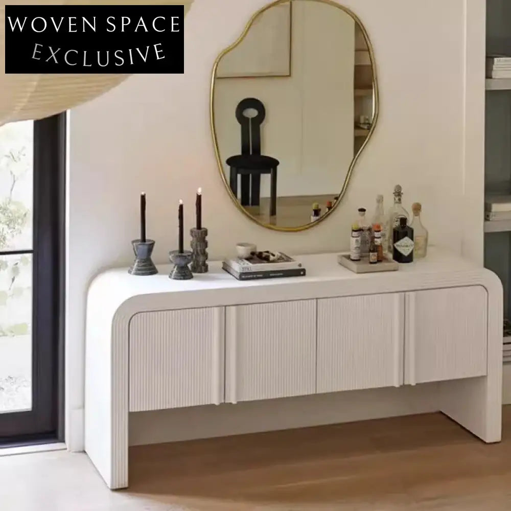 Elegant Nordic Oak Wood Sideboard Buffet Cabinet for Kitchen Dining Room