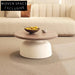 Elegant Nordic Round Solid Wood Coffee Table Set for Modern Apartment Living Rooms