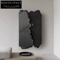 Elegant Nordic Solid Ash Wood Living Room Wall Storage Display Cabinet