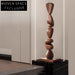 Elegant Nordic Solid Wood Abstract Home Decor Floor Sculpture
