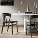 Elegant Nordic Solid Wood Dining Bar Chair with Woven Rope Backrest