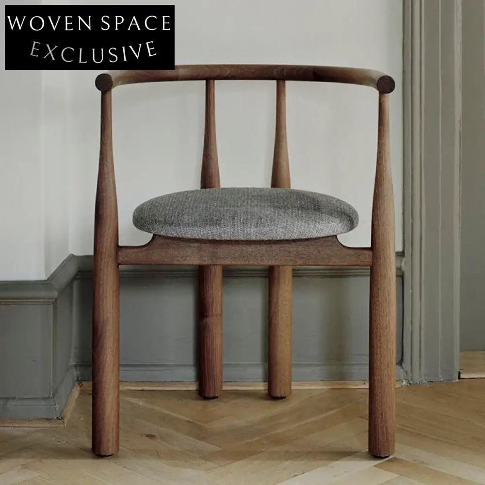 Elegant Nordic Solid Wood Fabric Dining Chair for Modern Home & Hotel
