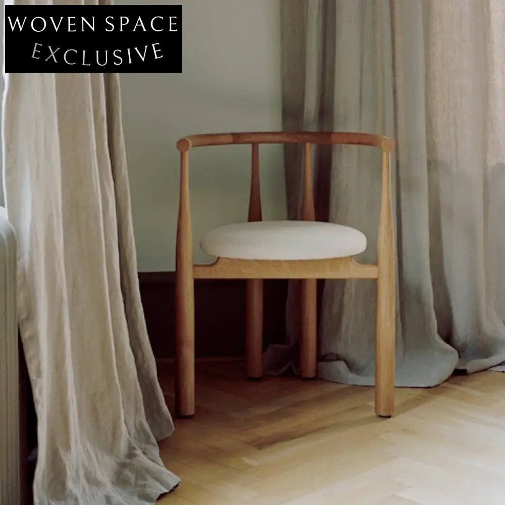 Elegant Nordic Solid Wood Fabric Dining Chair for Modern Home & Hotel