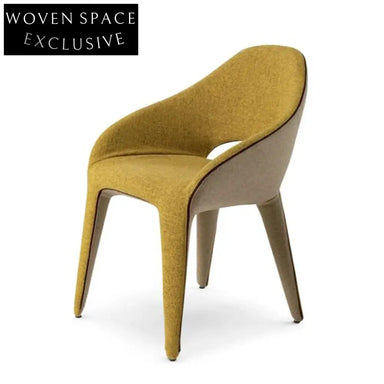 Elegant Nordic Solid Wood Italian Dining Chair with Octagonal Backrest