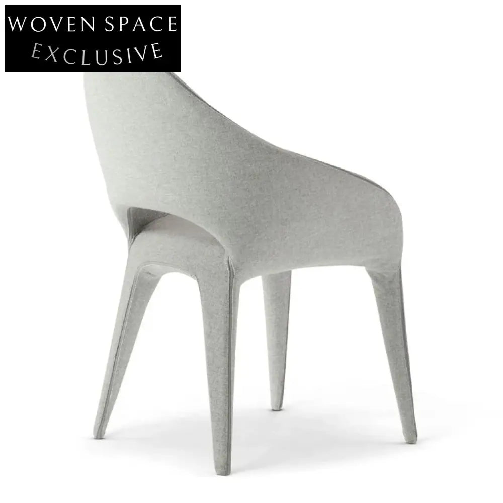 Elegant Nordic Solid Wood Italian Dining Chair with Octagonal Backrest